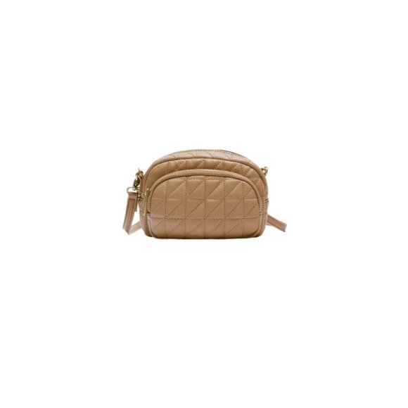 Zara Bags Nwt Zara Quilted Mini Crossbody Bag Beige Poshmark